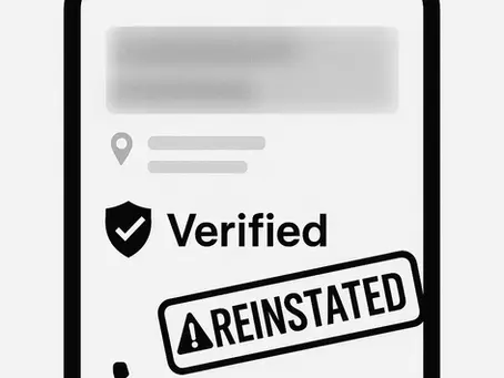 GBP Verification and Reinstatement Playbook