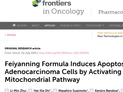 Feiyanningの薬理学的分析に関する論文が公開されました / A paper on the pharmacological analysis of the FYN