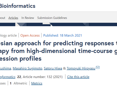時系列データの解析手法の論文が掲載されました/New algorithm of time course-analysis was developed