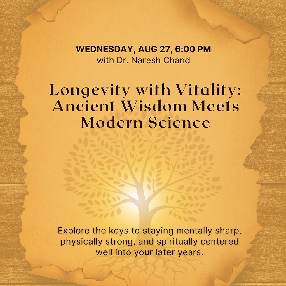 Longevity with Vitality: Ancient Wisdom Meets Modern Science