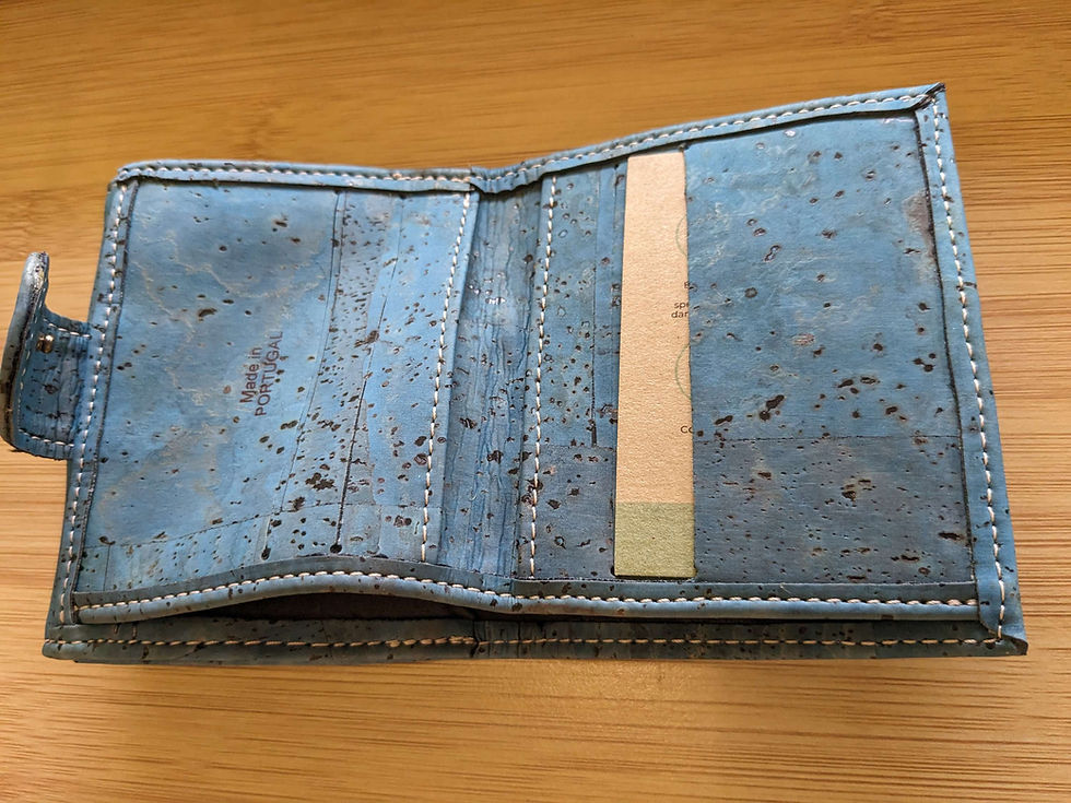 Thumbnail: Julles mini vegan wallet -Blue jeans