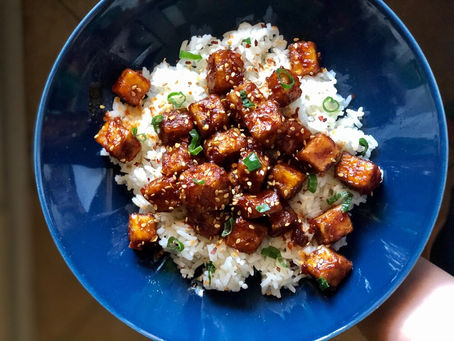 Jenny's Sticky Sesame Tofu