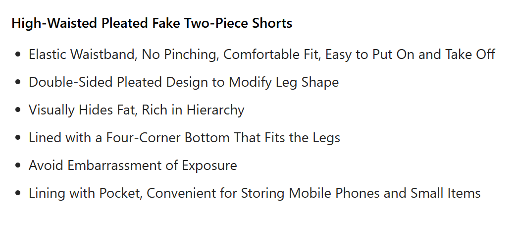 Women's Sports Shorts with Pockets, Quick-drying Shorts High-waisted Faux Two-pi