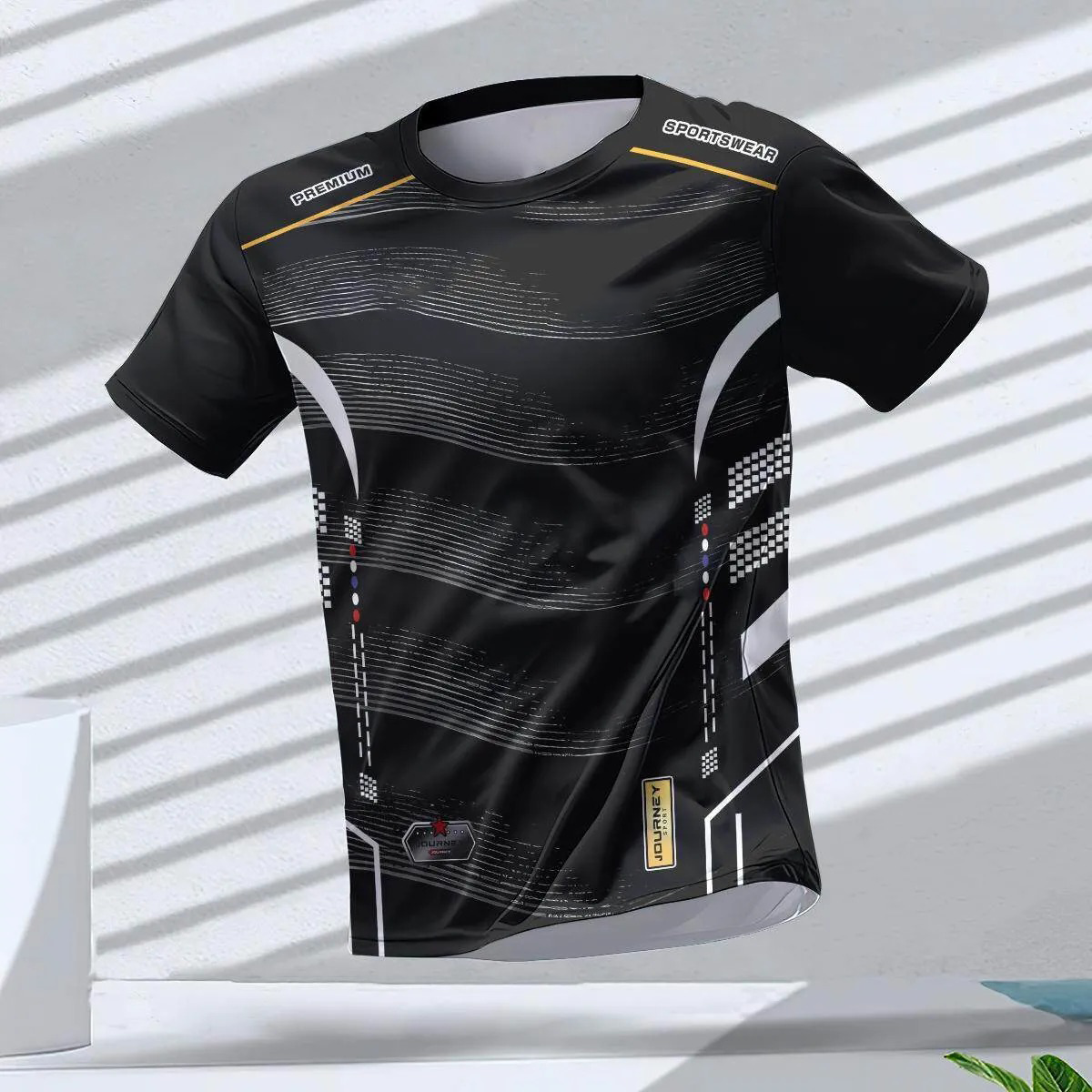 Men's T-shirts Sport Running T-shirt Men Quick-drying Breathable Short Sleeve Ro