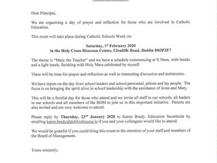 Catholic School Weeks Invite