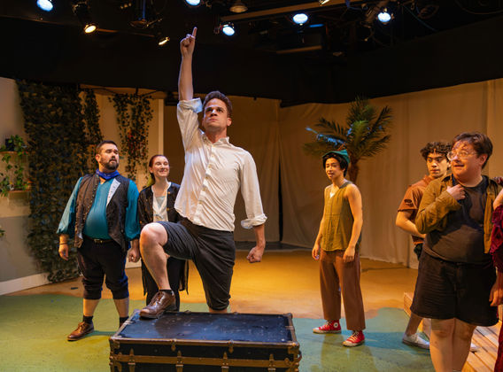 James Schilling in Reboot Theatre Company's production of Peter and the Starcatcher, directed by Riley Gene.