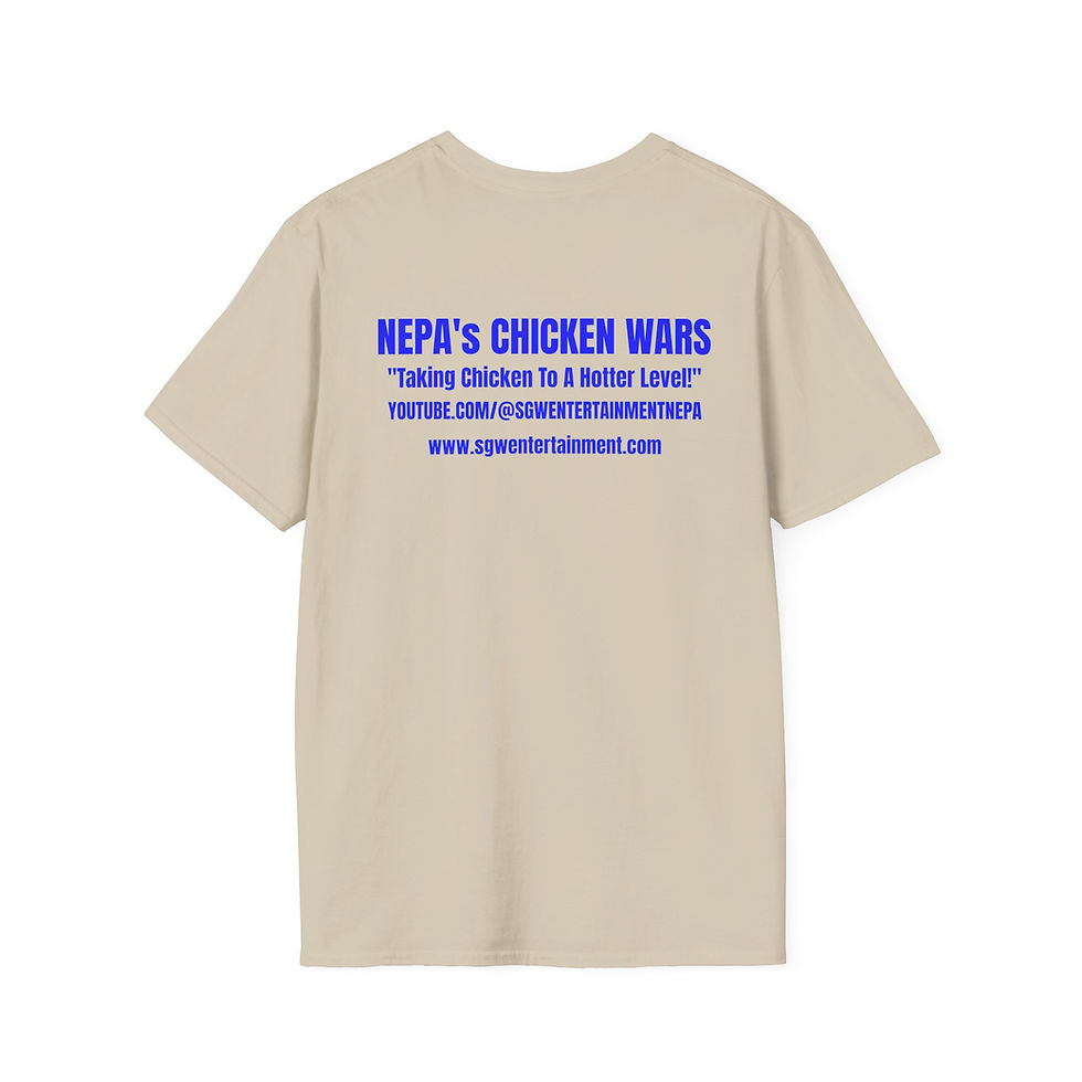 Thumbnail: Chicken Wars T-Shirt — NEPA "Outside the Box Live!" Hot Sauce Tee