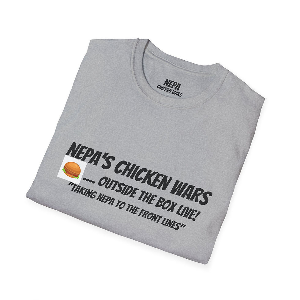 Thumbnail: Chicken Wars T — “NEPA’s Chicken Wars!" Funny Local Hot Sauce & Wing Tee