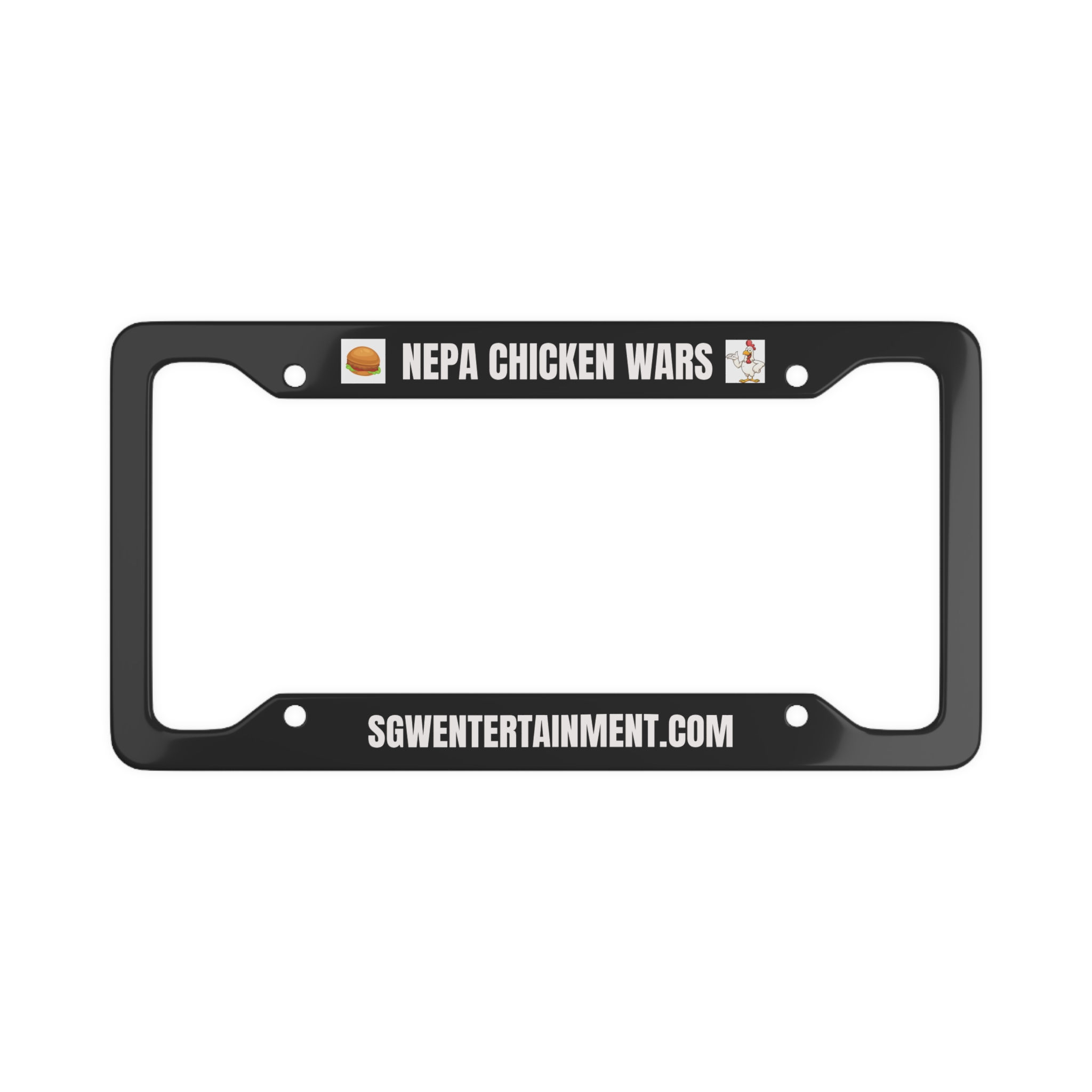  'NEPA Chicken Wars' Custom Car Plate Frame 
