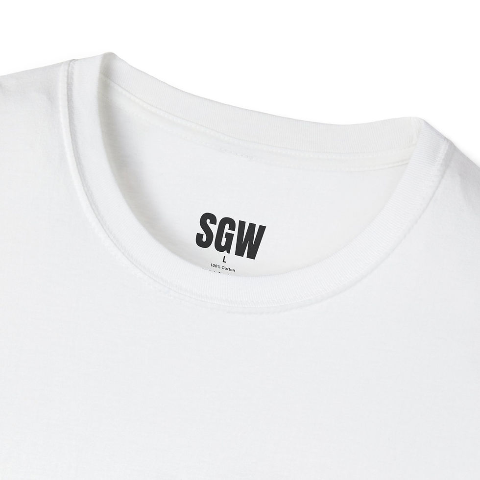 Thumbnail: SGW Media T-Shirt — Branded Crewneck Tee with 'SGW MEDIA' Logo & Backlist