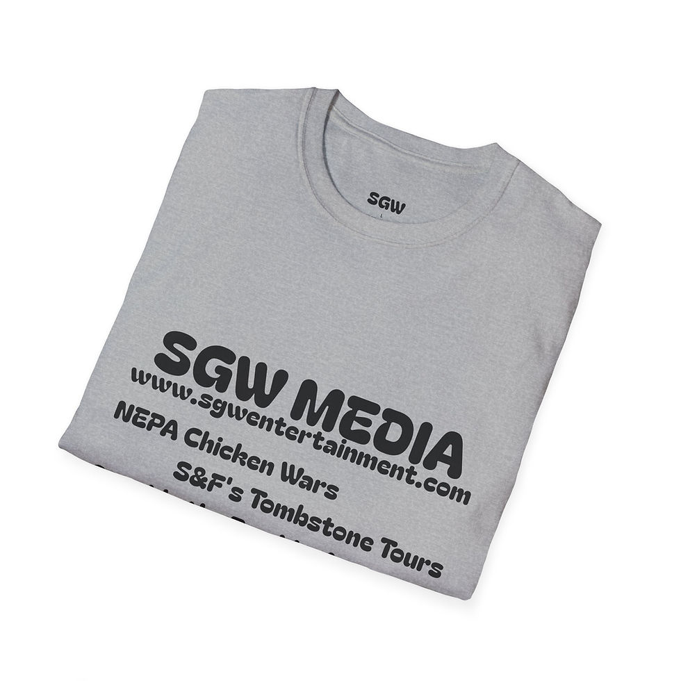 Thumbnail: SGW Media Promotional T-Shirt — 'Locals Supporting Locals' Business Logo Tee