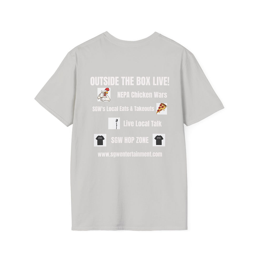 Thumbnail: SGW Media T-Shirt — “Outside The Box Live!” Local Eats, Talk & Events Tee