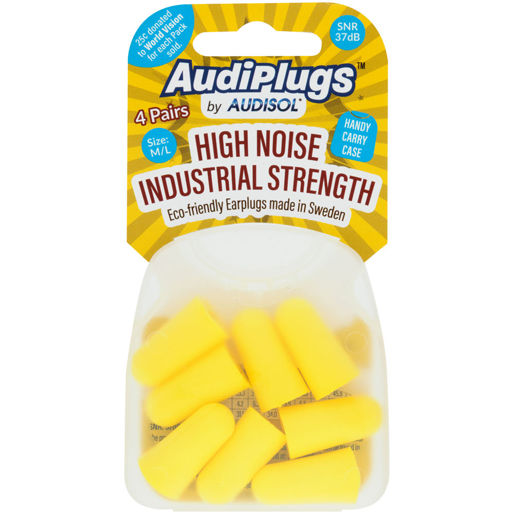 AUDIPLUGS High Noise Industrial Strength