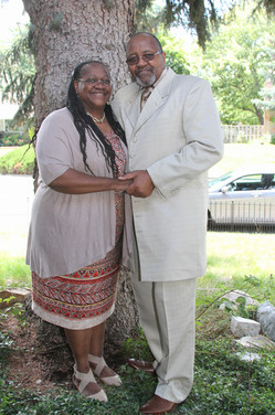 Bro. Thomas Johnson Sr. clings to his devoted wife Deaconess Carolyn