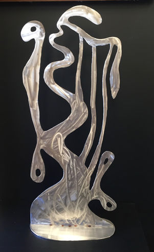 Created by Stephen as part of the exhibition; 'The Road Less Travelled'. This particular version was donated to Taronga Park Zoo, to help raise funds. Now in a private collection.
Size: 900mmx600mmx200mm