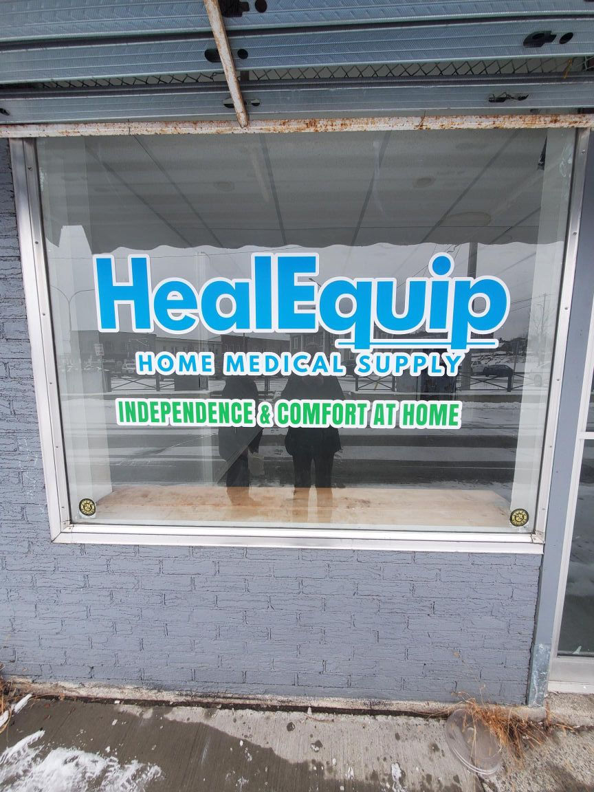 HealEquip Window Lettering