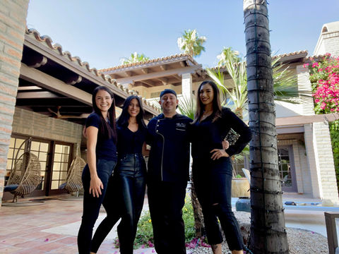 Chef Turner with her all-female team.