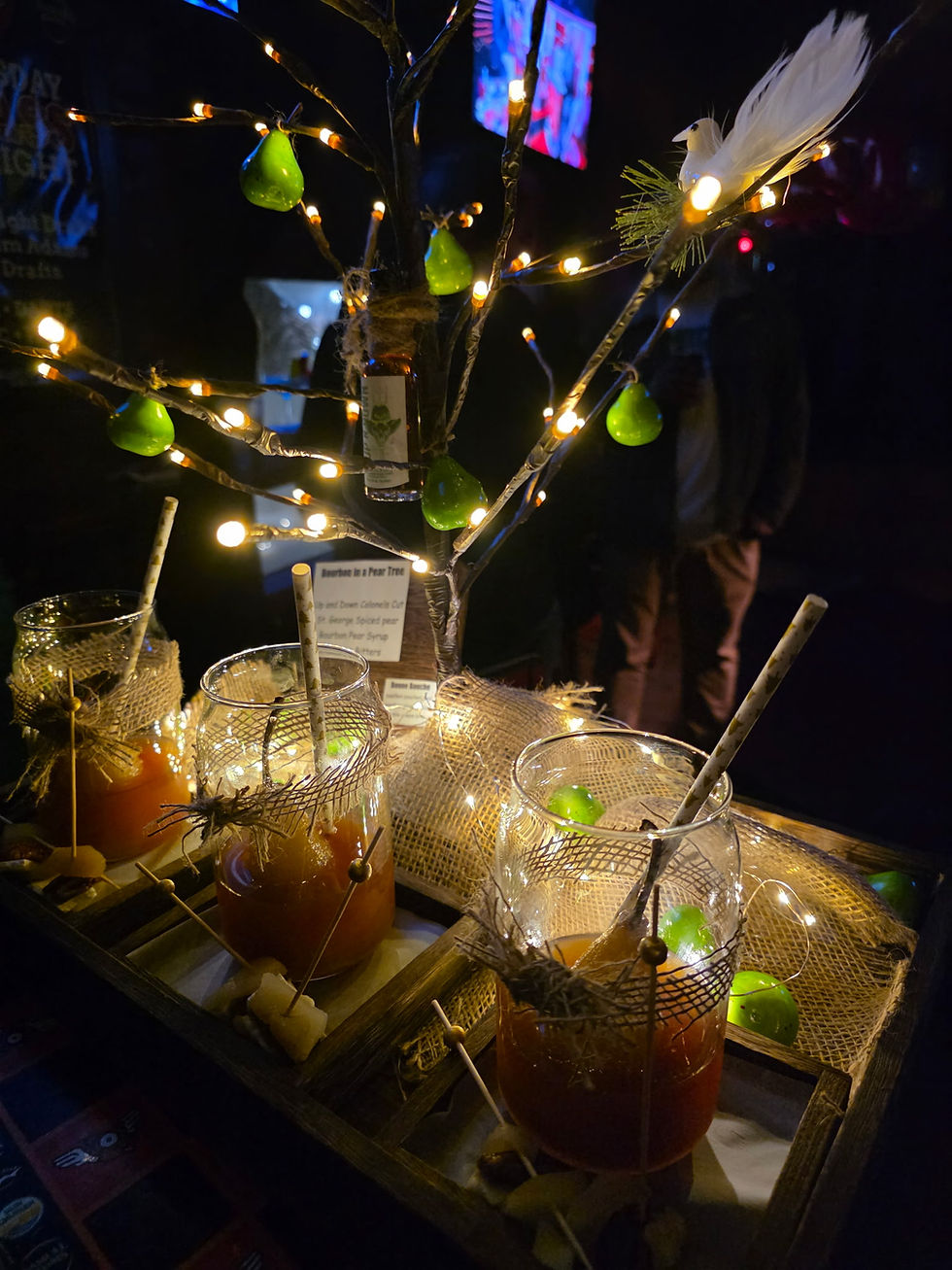 Taco bout Tipsy Mary's Cocktail with Up n Down Colonel's Cut 100 proof Bourbon.