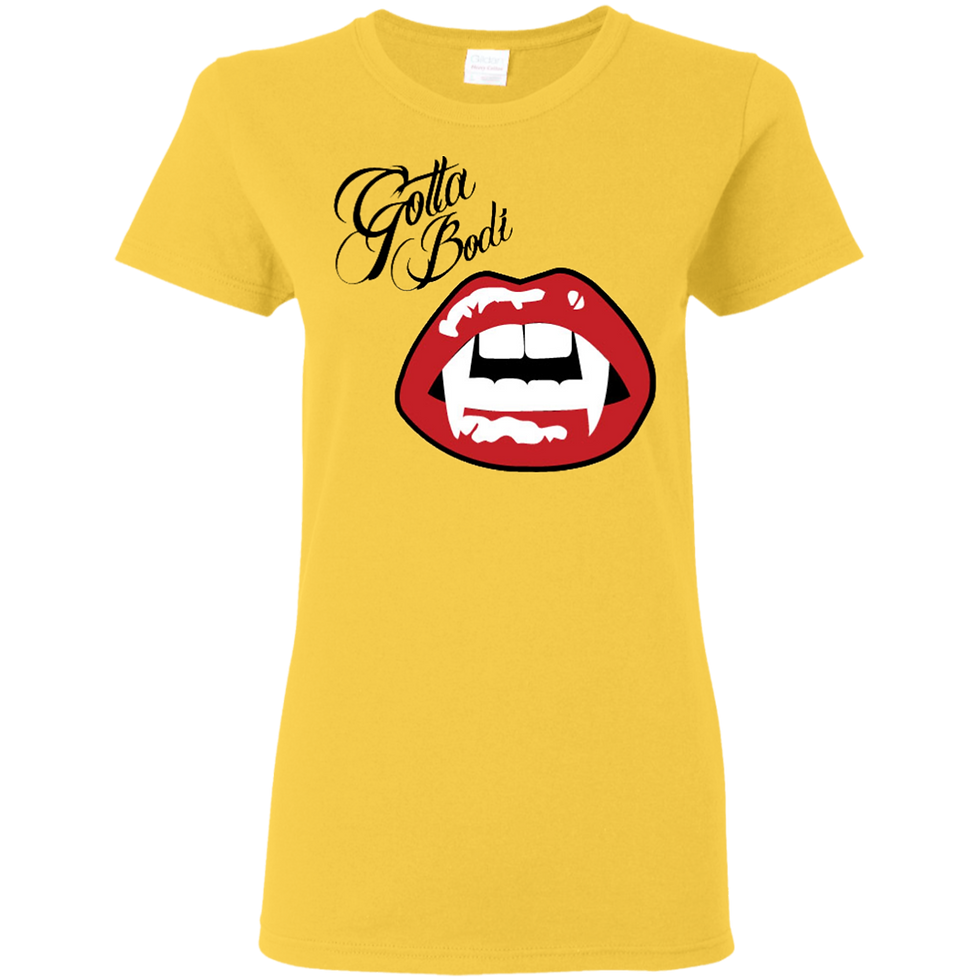 Thumbnail: Vampire Teeth in Multi-Color Short Sleeve T-Shirts