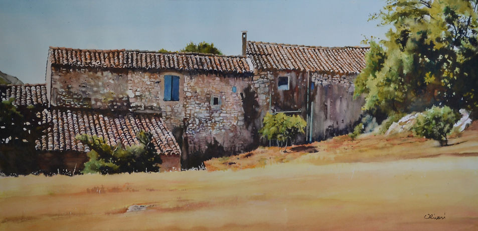 Le mas au volet bleu 92 x45.jpg