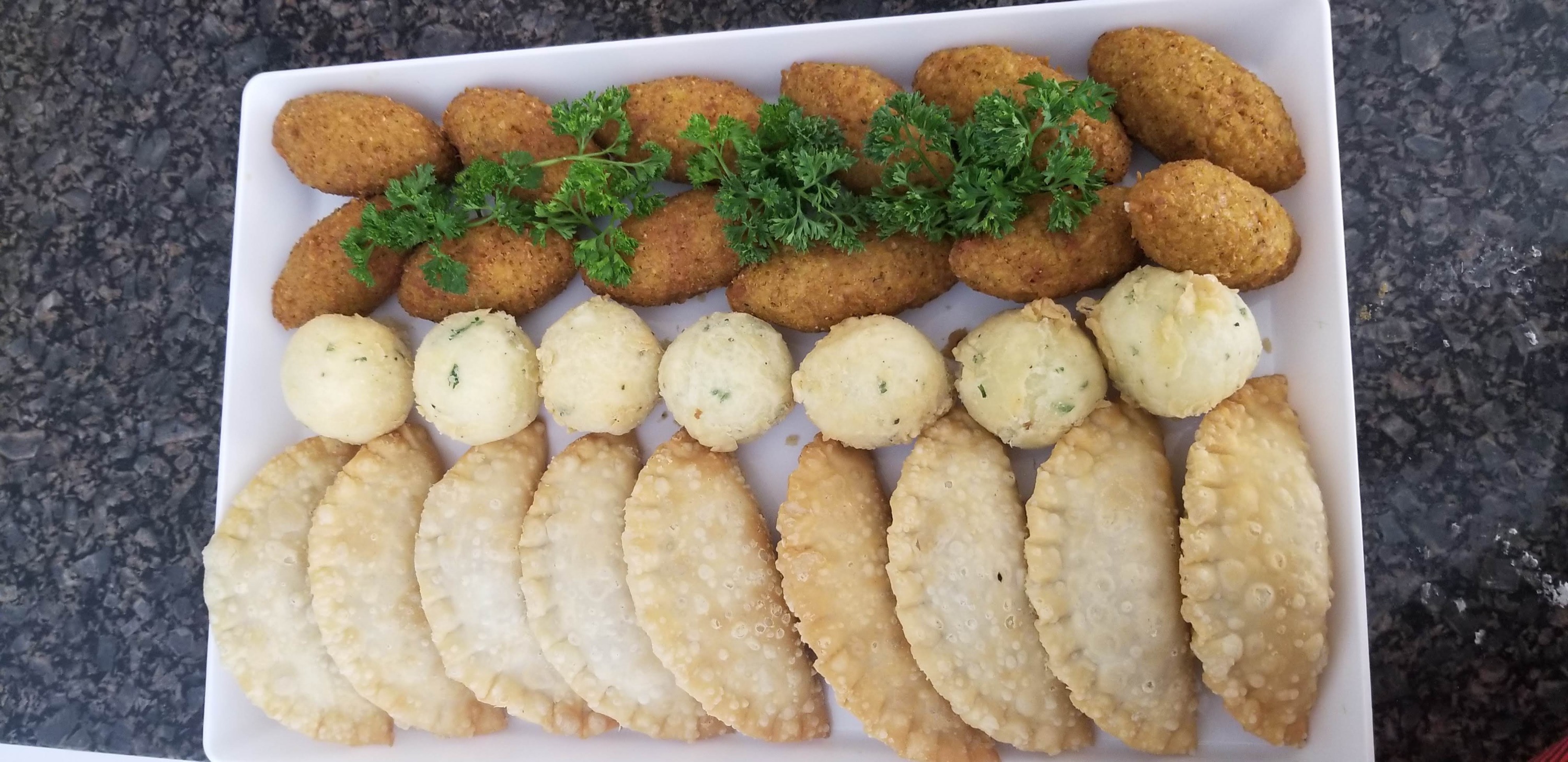 Arranged Food and Objects