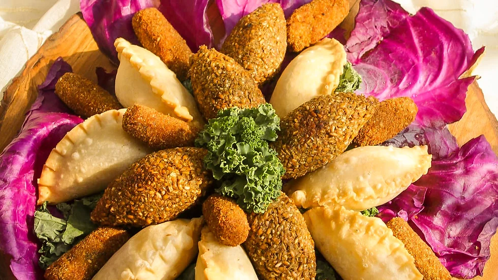 Arranged Food and Objects