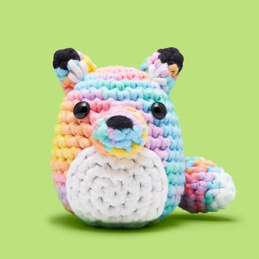 Pastel Felix the Fox Beginner Crochet Kit - The Woobles