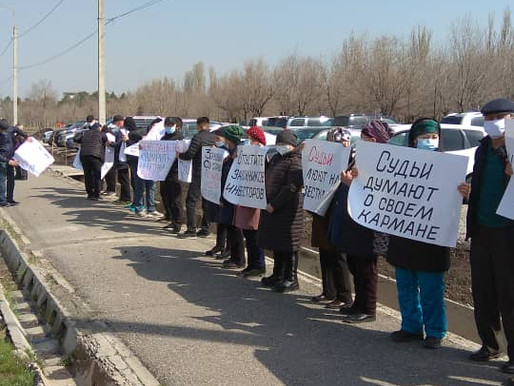 В Бишкеке прошел пикет с требованием изменить меру пресечения гражданину РФ