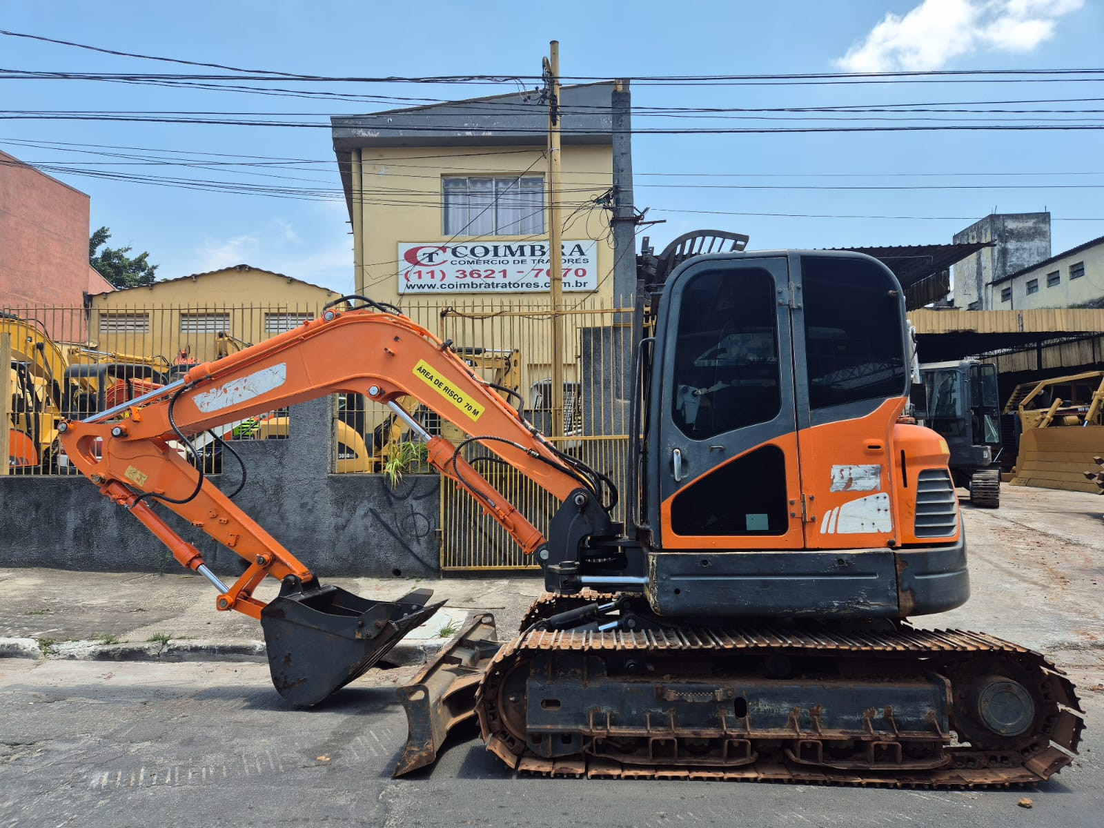 Miniescavadeira Doosan DX80 2014