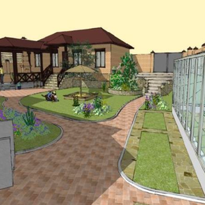 Ландшафтный дизайн + строительство беседки