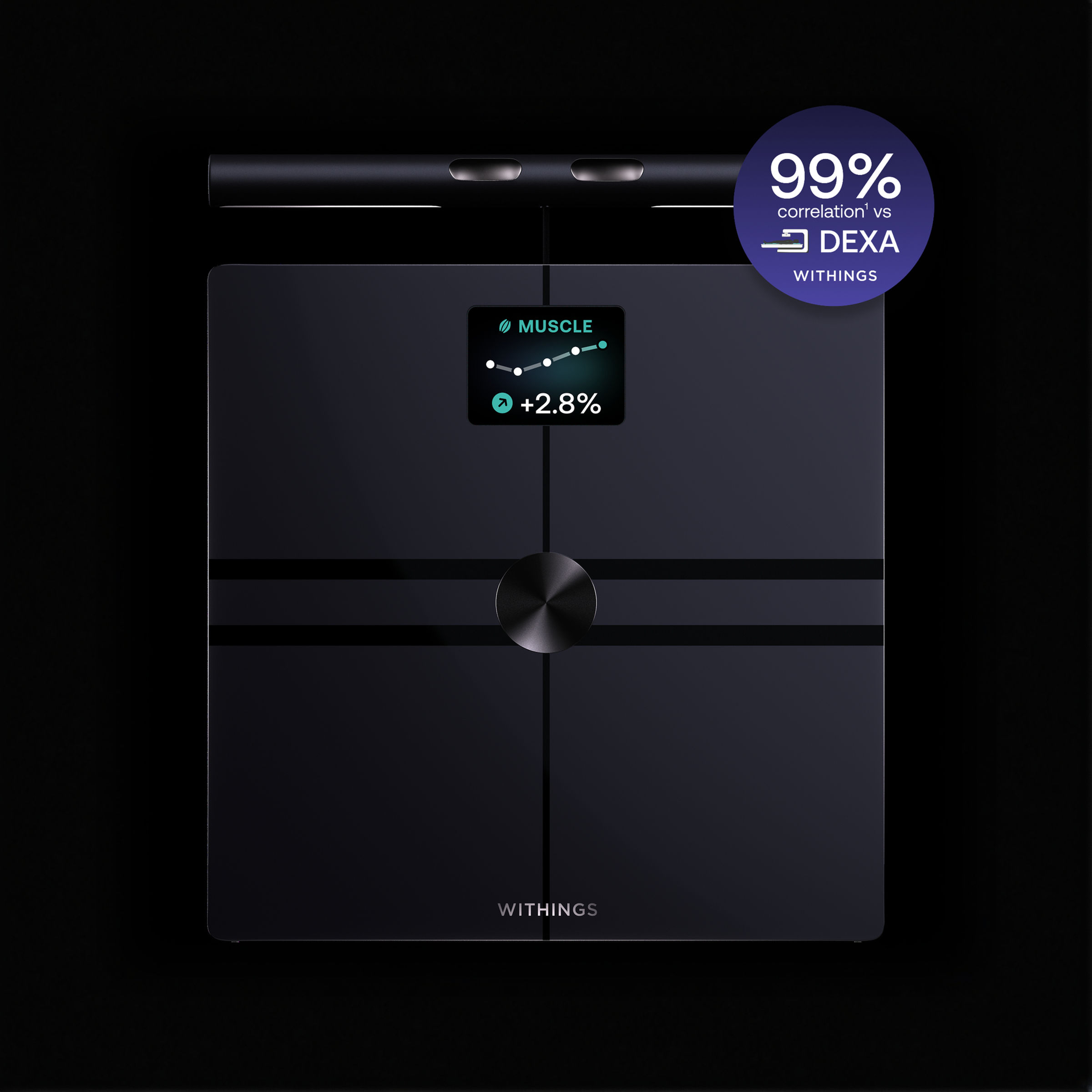 Withings BodyFit DEXA 99% | Smart Body Scale | 40+ Biometrics | Hong Kong Authorized Product