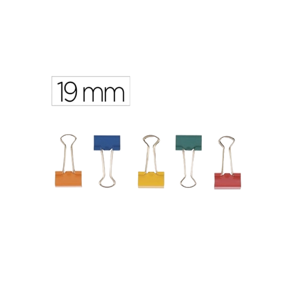 MOLA METÁLICA REVERSÍVEL N.1 19 mm CAIXA 10 UNIDADES CORES SORTIDAS