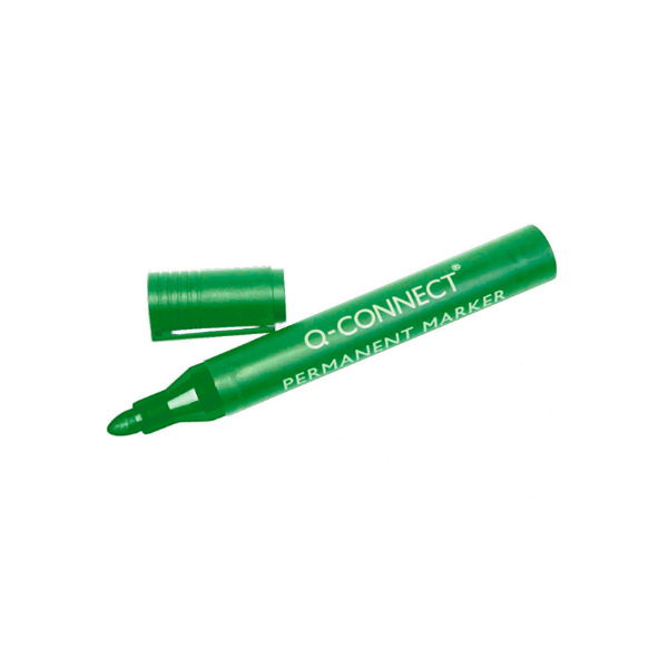MARCADOR TINTA PERMANENTE VERDE PONTA REDONDA 3 MM