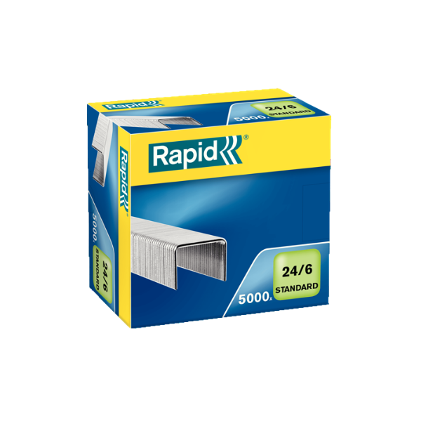 AGRAFOS RAPID 24/6 CAIXA C/ 5000 STANDARD