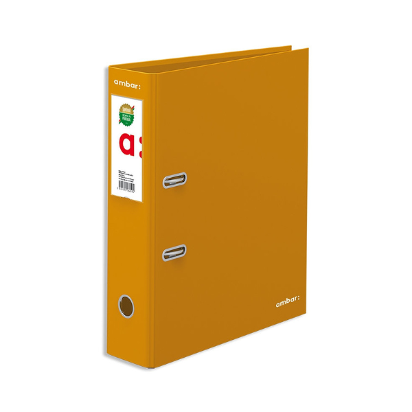 PASTA ARQUIVO AMBAR L80 LISO AMARELO