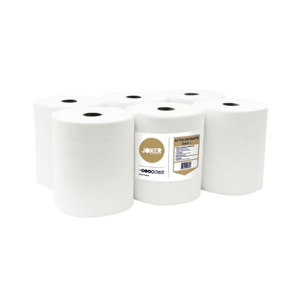 PAPEL AUTO CORTE LAMINADO JOKER GOLD + 100 METROS (6 ROLOS)