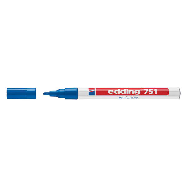 MARCADOR EDDING 751 PAINT MARKER PERMANENTE OPACO AZUL (03)