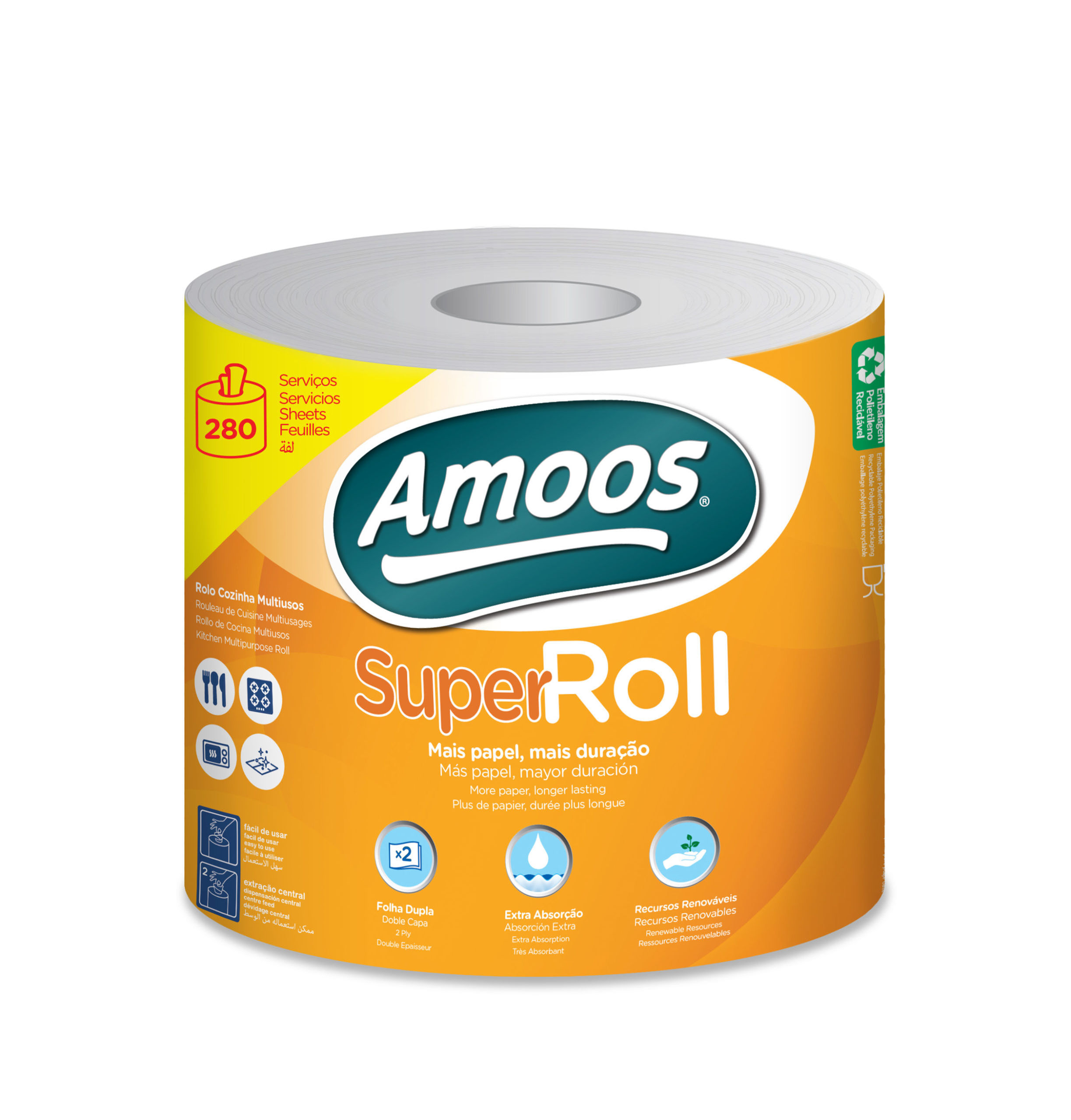 ROLO PAPEL MULTIUSOS AMOOS SUPER ROLL