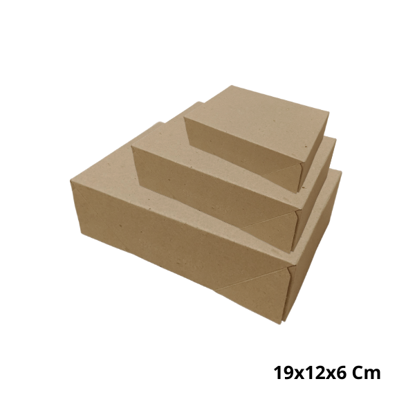 CAIXA PARA BOLOS ECO CARTOLINA 19x12x6 Cm (50 UNIDADES)