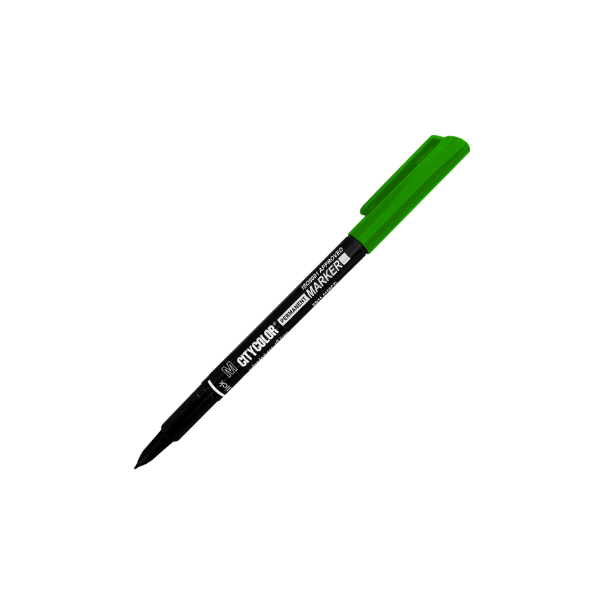 MARCADOR TINTA PERMANENTE M 1.0MM VERDE