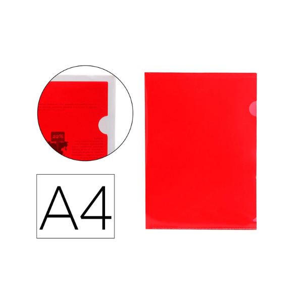 DOSSIER BOLSA A4 PP VERMELHO 20 FOLHAS - BL08