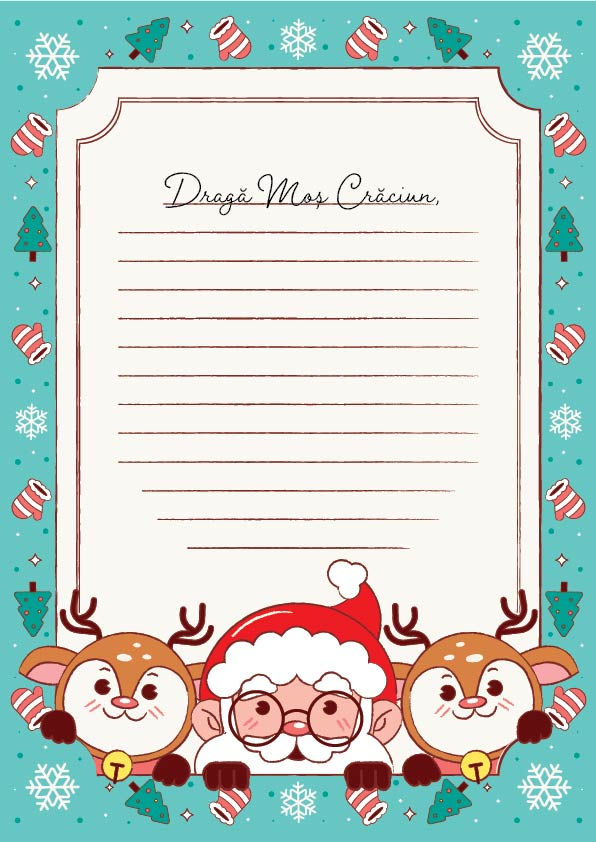 4 modele de scrisori pentru Moș Crăciun, drăguțe, simple și potrivite pentru copiii între 3 și 7 ani