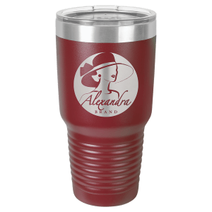 Thumbnail: 30 oz. Stainless Steel Tumbler maroon