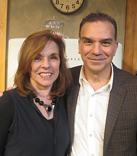Alan Safier hangs out with Pulitzer Prize–winner Marsha Norman ('Night, Mother) at the Inge Theatre Festival.