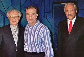 Actor Alan Safier, lyricist Sheldon Harnick and a cop named Lipshitz.