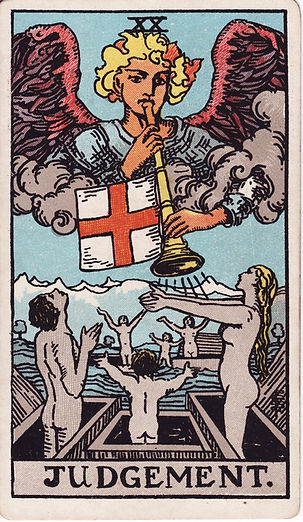 Judgement Tarot card — symbol of awakening, reflection, and rebirth.