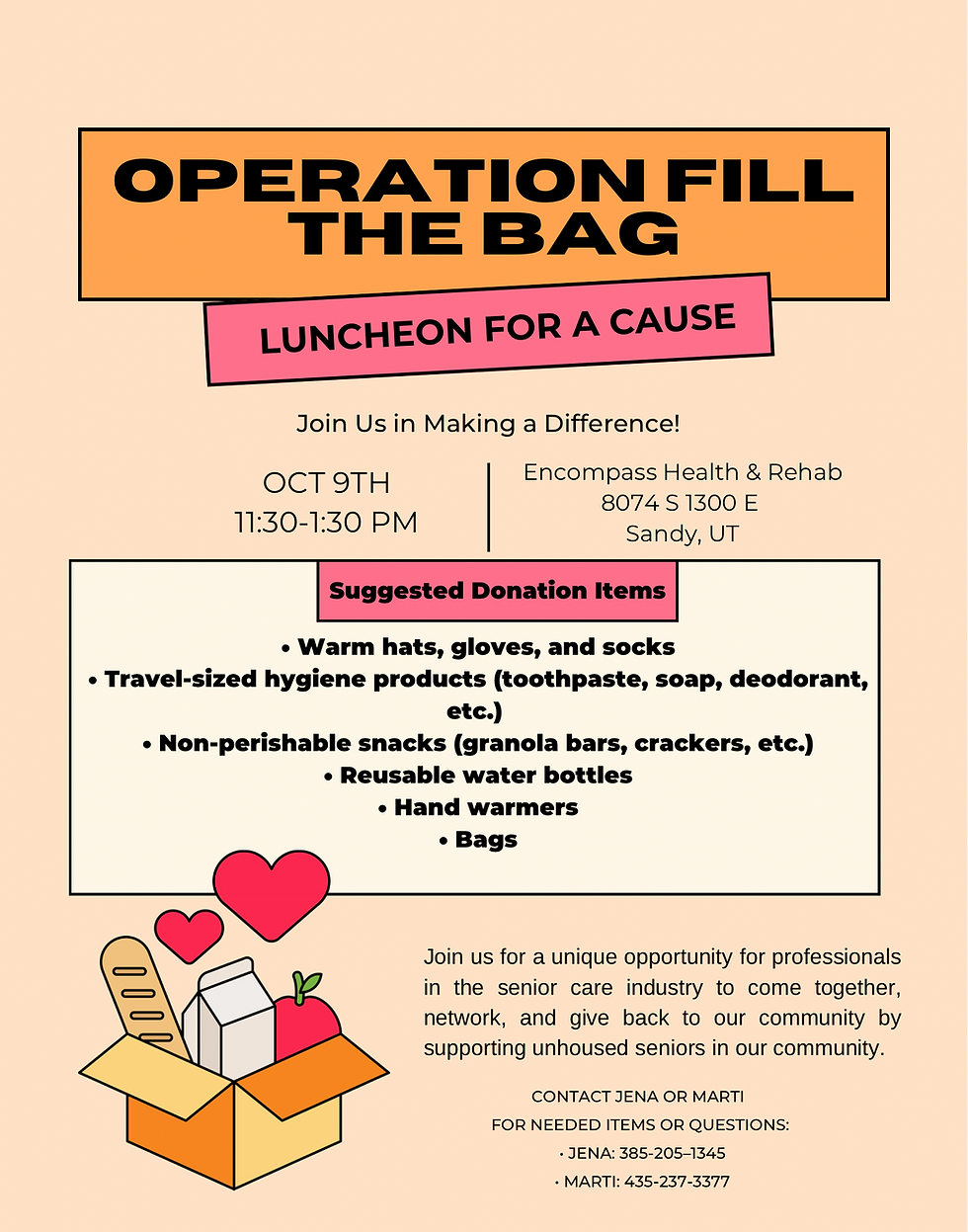 OPERATION Fill the Bag