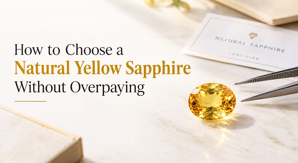 How to Choose a Natural Yellow Sapphire Without Overpaying