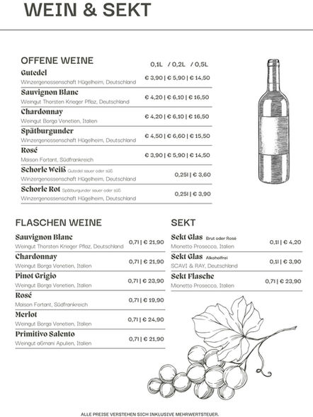 Raclette, Bowls, Pinsa, Frühstück, Lunch, Dinner, Kaffee, Café, Matcha, Limos, Aperitif, Bier, Mezze