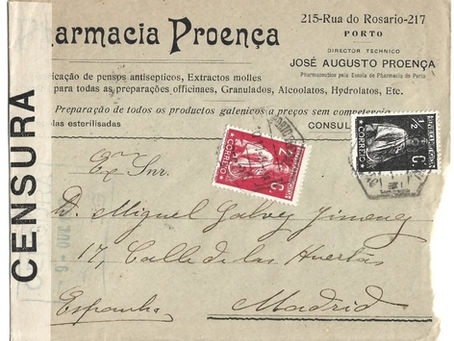 📮 Censura postal na 1.ª República Portuguesa 🇵🇹